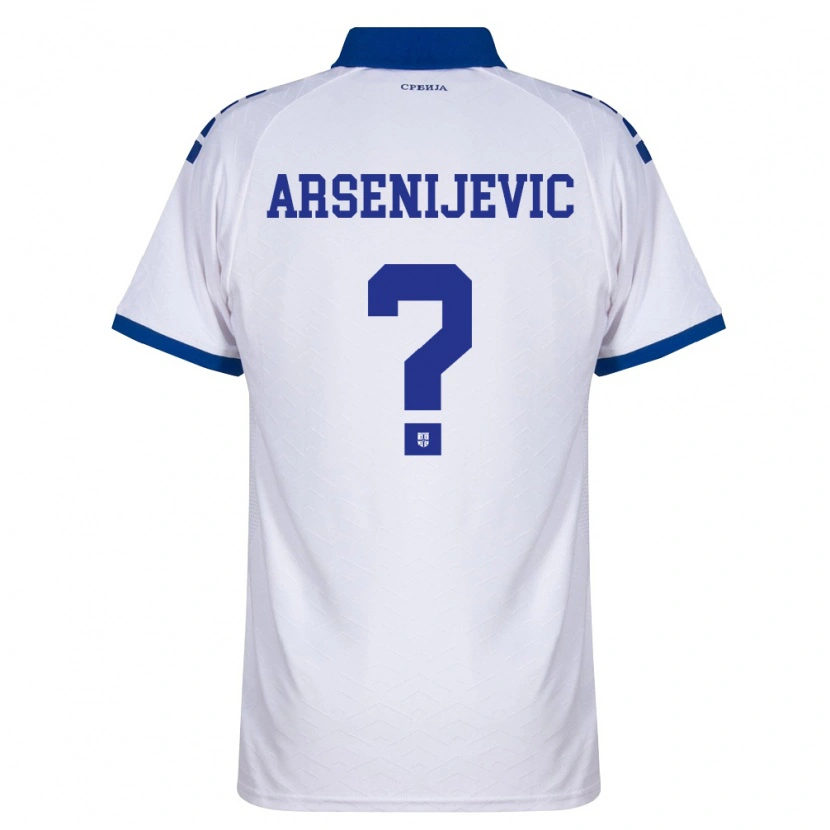 Danxen Men Serbia Andrej Arsenijevic #0 Navy White Red Away Jersey 26-28 T-Shirt