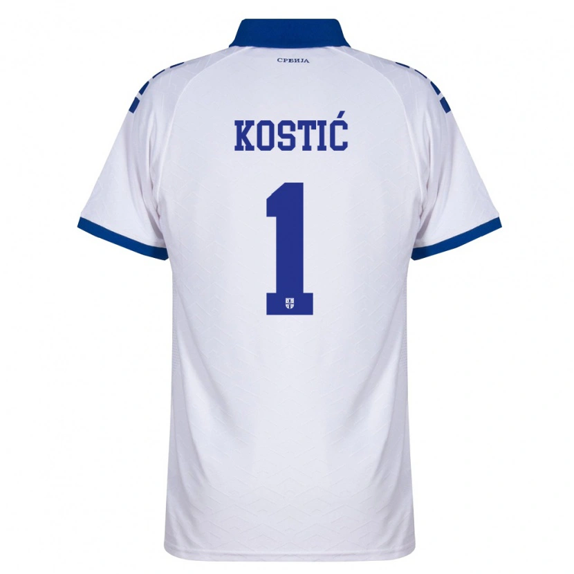 Danxen Men Serbia Milica Kostic #1 Navy White Red Away Jersey 26-28 T-Shirt