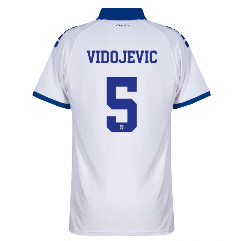 Danxen Men Serbia Nemanja Vidojevic #5 Navy White Red Away Jersey 26-28 T-Shirt