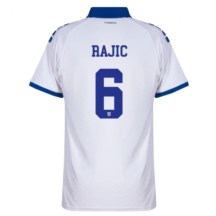 Danxen Men Serbia Aleksa Rajic #6 Navy White Red Away Jersey 26-28 T-Shirt