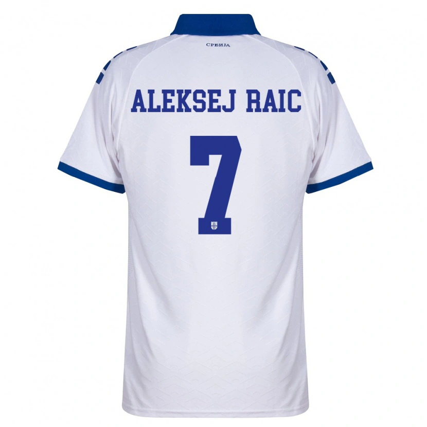 Danxen Men Serbia Neven Aleksej Raic #7 Navy White Red Away Jersey 26-28 T-Shirt