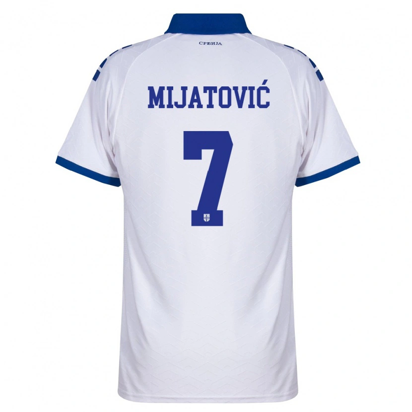 Danxen Men Serbia Milica Mijatovic #7 Navy White Red Away Jersey 26-28 T-Shirt