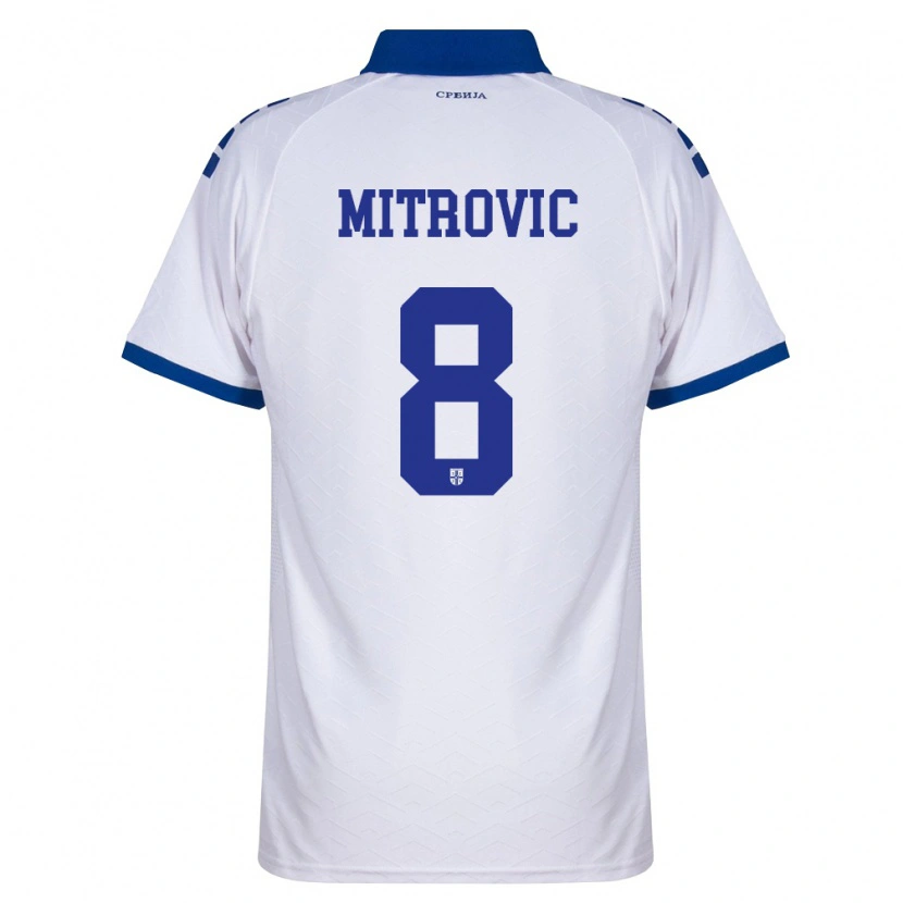 Danxen Men Serbia Matija Mitrović #8 Navy White Red Away Jersey 26-28 T-Shirt