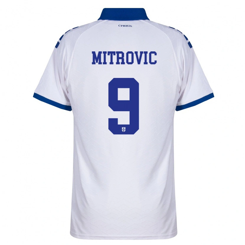 Danxen Men Serbia Aleksandar Mitrović #9 Navy White Red Away Jersey 26-28 T-Shirt