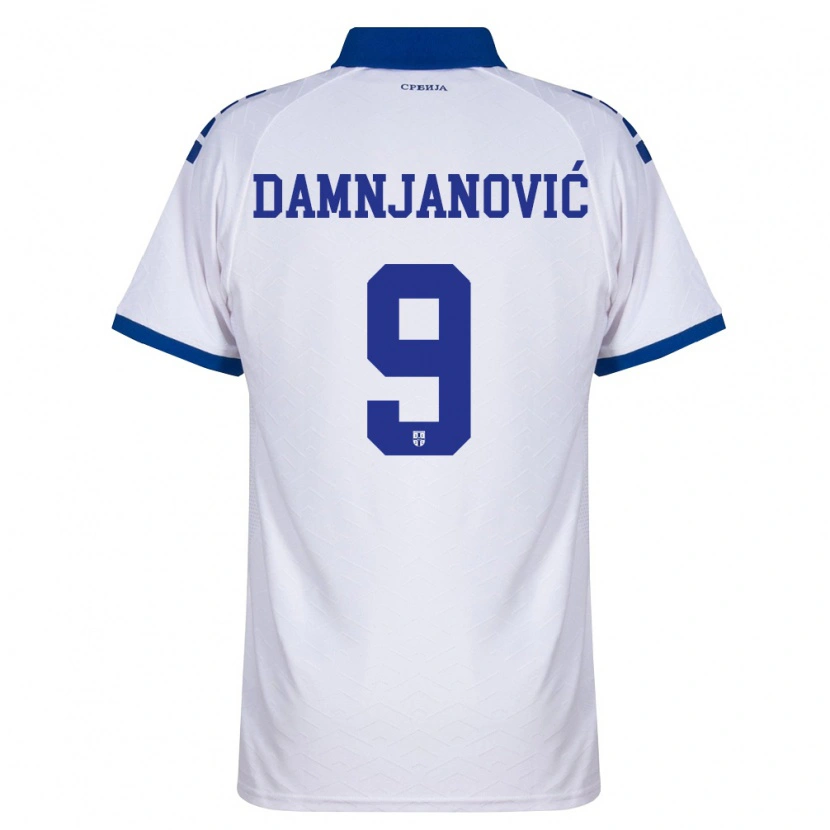 Danxen Men Serbia Jovana Damnjanovic #9 Navy White Red Away Jersey 26-28 T-Shirt