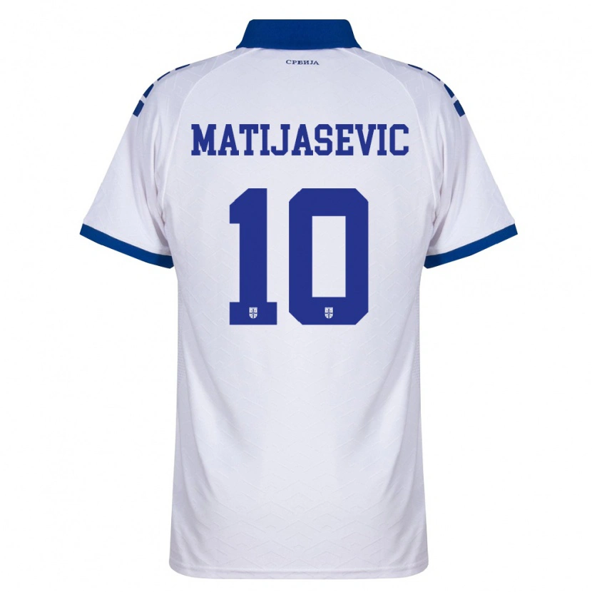 Danxen Men Serbia Filip Matijasevic #10 Navy White Red Away Jersey 26-28 T-Shirt
