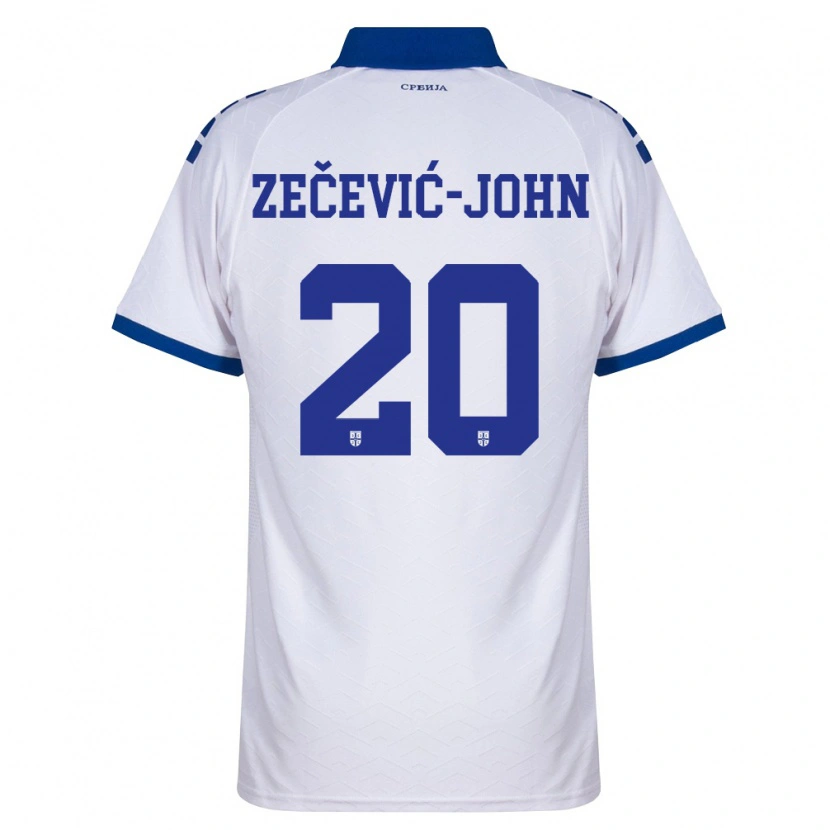 Danxen Men Serbia Louis Zečević-John #20 Navy White Red Away Jersey 26-28 T-Shirt
