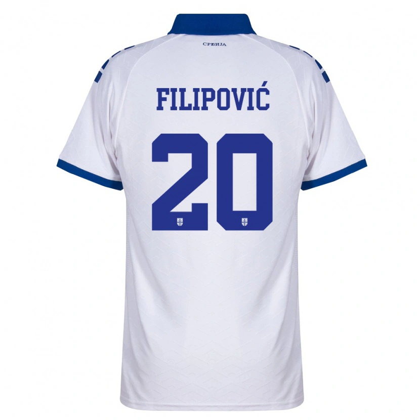 Danxen Men Serbia Tijana Filipovic #20 Navy White Red Away Jersey 26-28 T-Shirt