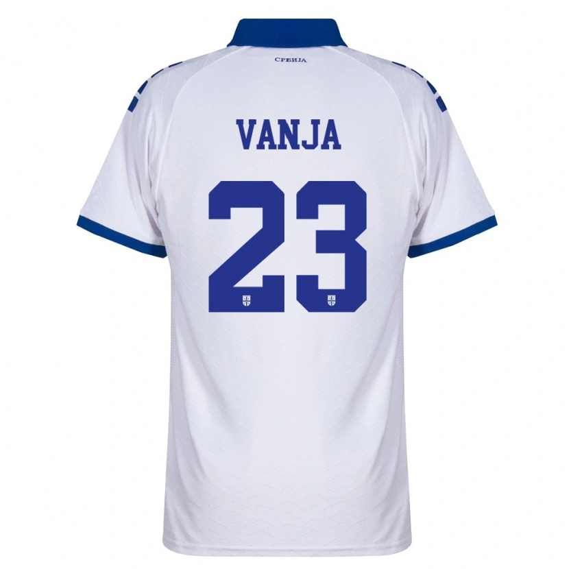 Danxen Men Serbia Vanja Milinković-Savić #23 Navy White Red Away Jersey 26-28 T-Shirt