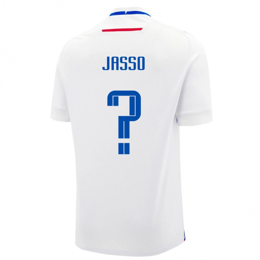 Danxen Men Slovakia Tomas Jasso #0 White Blue Away Jersey 26-28 T-Shirt