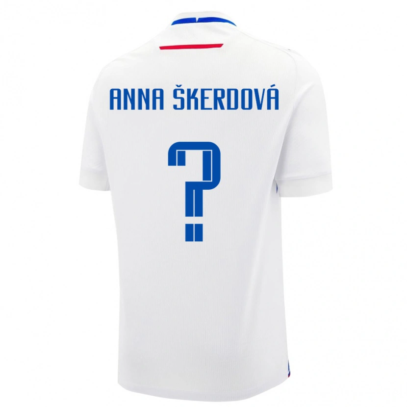 Danxen Men Slovakia Sofia Anna Škerdová #0 White Blue Away Jersey 26-28 T-Shirt