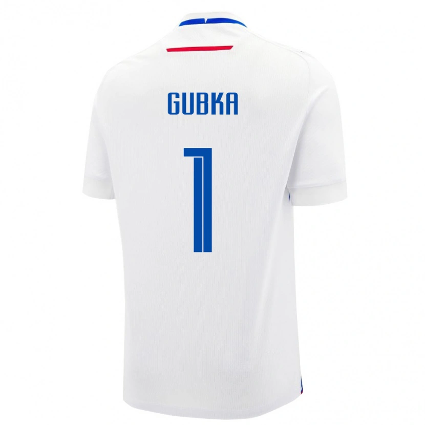 Danxen Men Slovakia Tomas Gubka #1 White Blue Away Jersey 26-28 T-Shirt