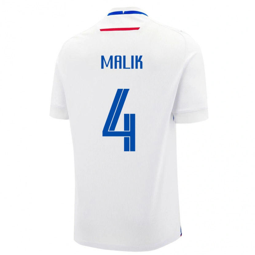 Danxen Men Slovakia Lukas Malik #4 White Blue Away Jersey 26-28 T-Shirt