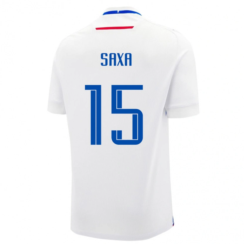 Danxen Men Slovakia Michal Saxa #15 White Blue Away Jersey 26-28 T-Shirt