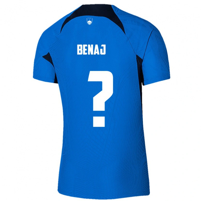 Danxen Men Slovenia Laurin Benaj #0 Blue White Away Jersey 26-28 T-Shirt
