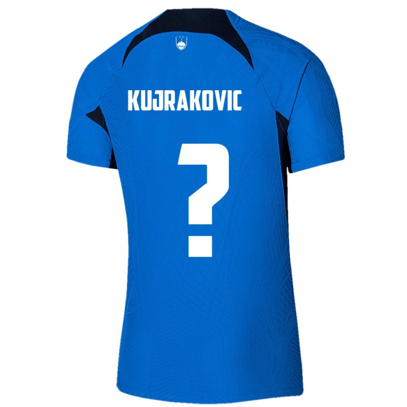 Danxen Men Slovenia Minel Kujrakovic #0 Blue White Away Jersey 26-28 T-Shirt