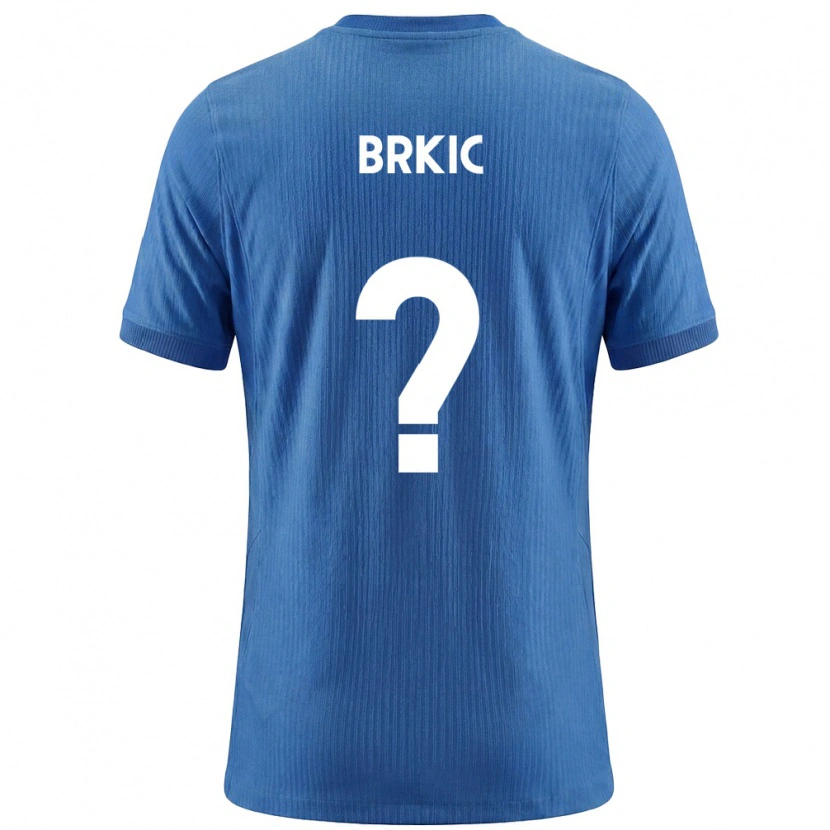 Danxen Men Slovenia Timotej Brkic #0 Blue White Away Jersey 26-28 T-Shirt