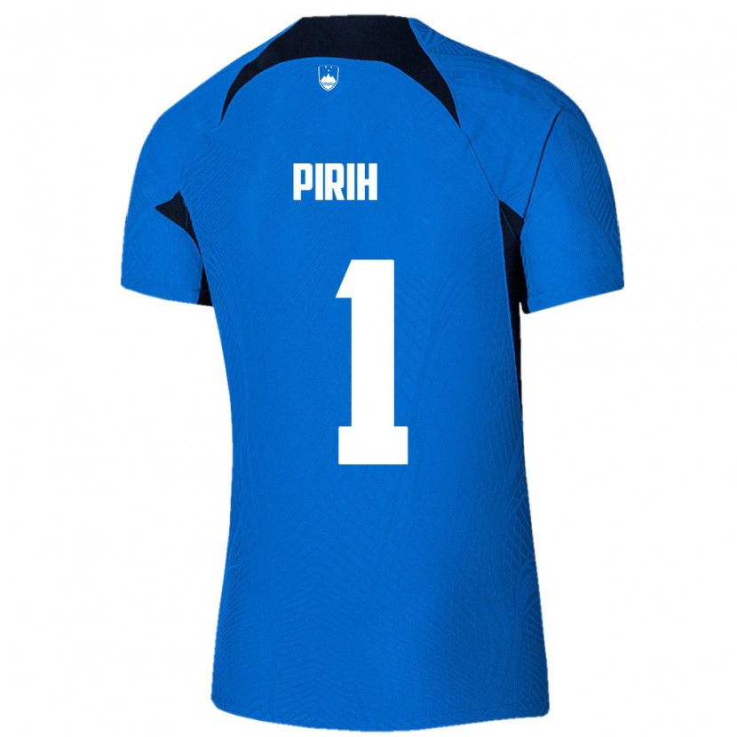 Danxen Men Slovenia Rene Pirih #1 Blue White Away Jersey 26-28 T-Shirt