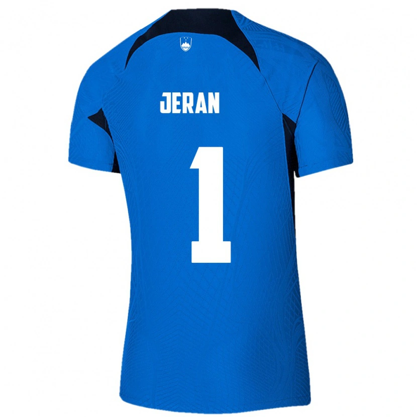 Danxen Men Slovenia Patrik Jeran #1 Blue White Away Jersey 26-28 T-Shirt