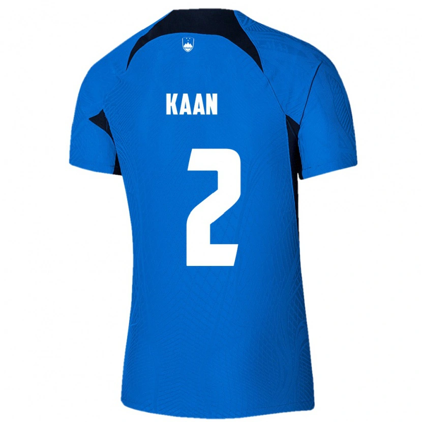 Danxen Men Slovenia Ali Kaan #2 Blue White Away Jersey 26-28 T-Shirt