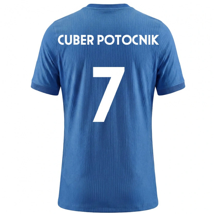 Danxen Men Slovenia Jaka Cuber Potocnik #7 Blue White Away Jersey 26-28 T-Shirt