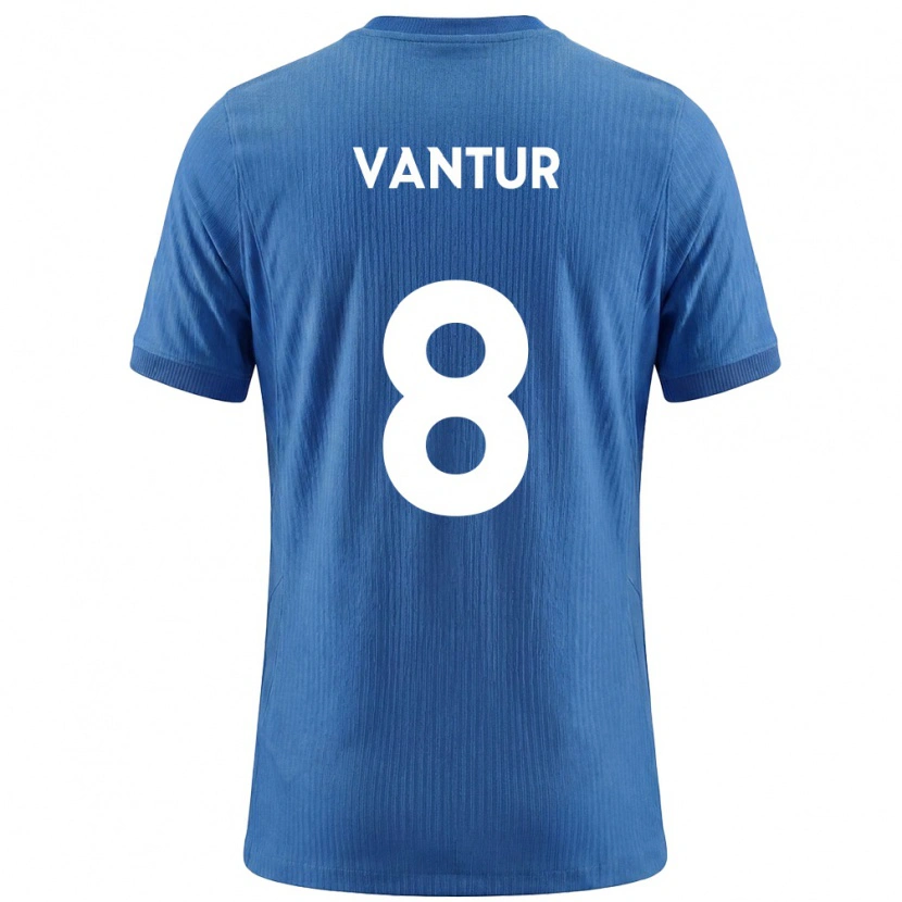 Danxen Men Slovenia Bor Vantur #8 Blue White Away Jersey 26-28 T-Shirt