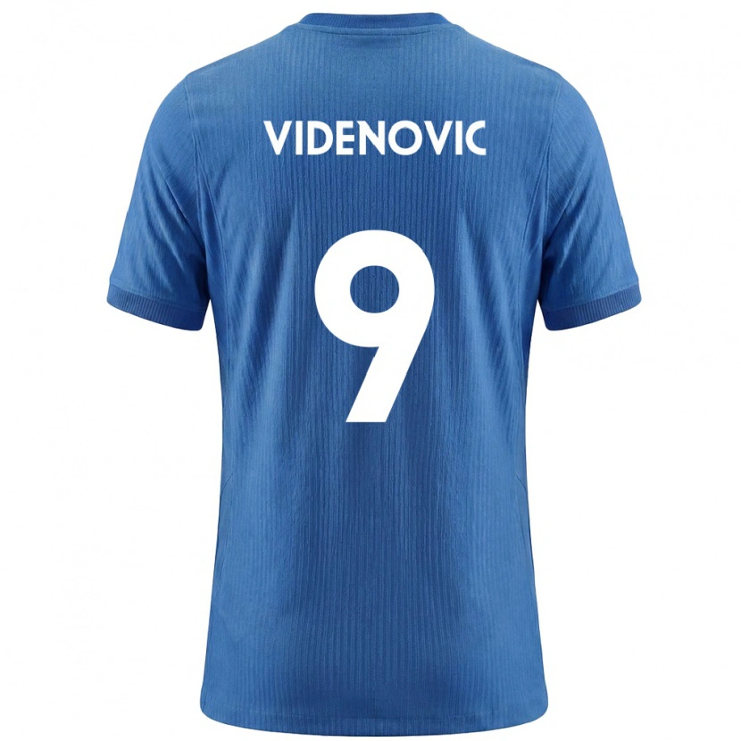 Danxen Men Slovenia Denis Videnovic #9 Blue White Away Jersey 26-28 T-Shirt