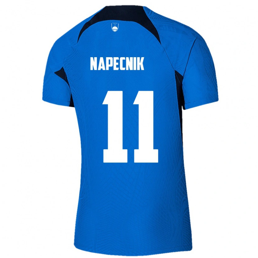 Danxen Men Slovenia Gal Napecnik #11 Blue White Away Jersey 26-28 T-Shirt