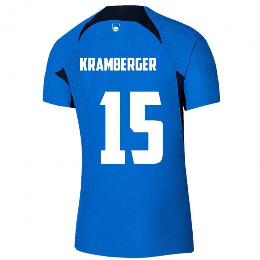 Danxen Men Slovenia Mark Kramberger #15 Blue White Away Jersey 26-28 T-Shirt