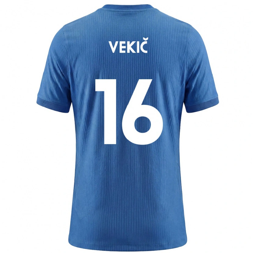 Danxen Men Slovenia Igor Vekic #16 Blue White Away Jersey 26-28 T-Shirt