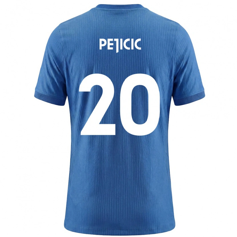 Danxen Men Slovenia David Pejičić #20 Blue White Away Jersey 26-28 T-Shirt