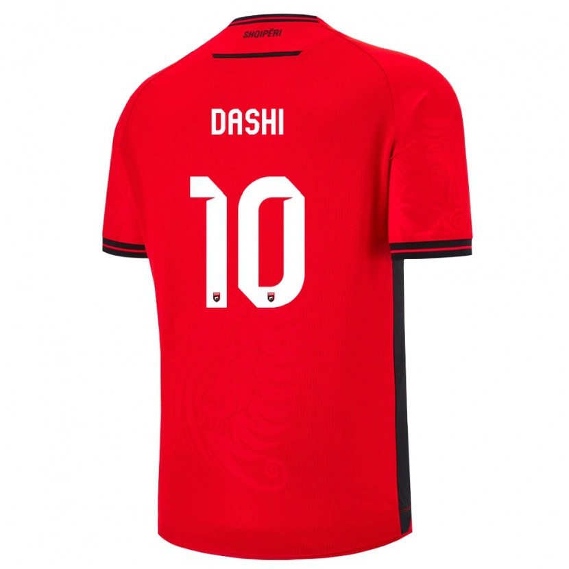 Danxen Women Albania Matteo Dashi #10 Red Black Home Jersey 26-28 T-Shirt