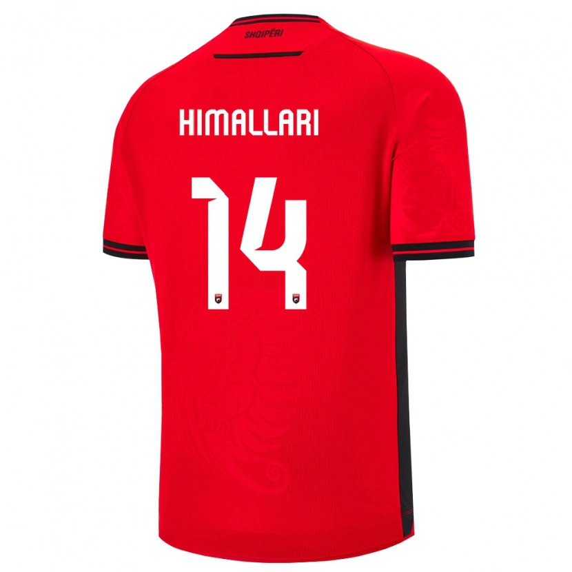 Danxen Women Albania Elson Himallari #14 Red Black Home Jersey 26-28 T-Shirt