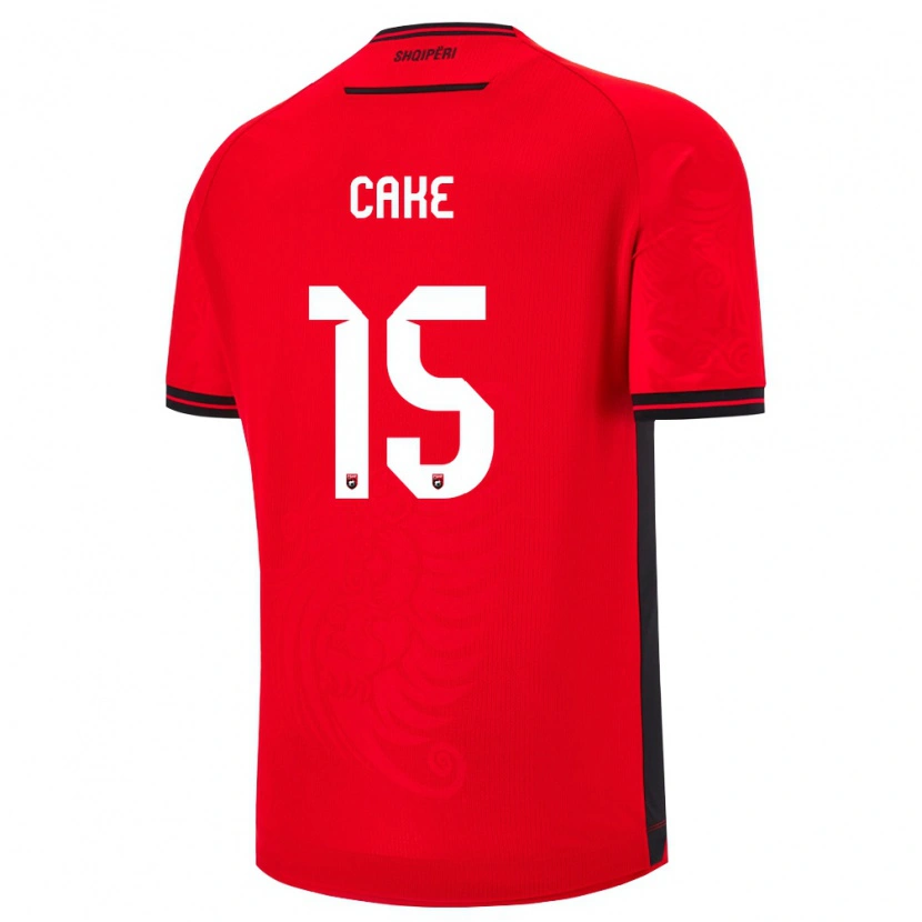 Danxen Women Albania Klisman Cake #15 Red Black Home Jersey 26-28 T-Shirt