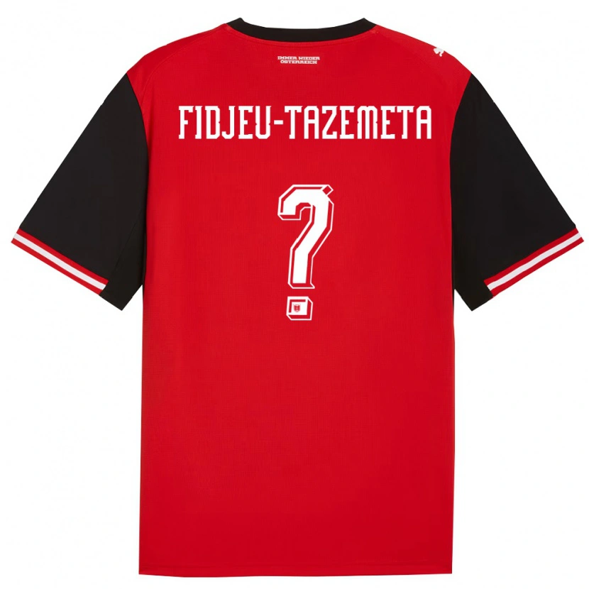 Danxen Women Austria Thierry Fidjeu-Tazemeta #0 Black White Home Jersey 26-28 T-Shirt