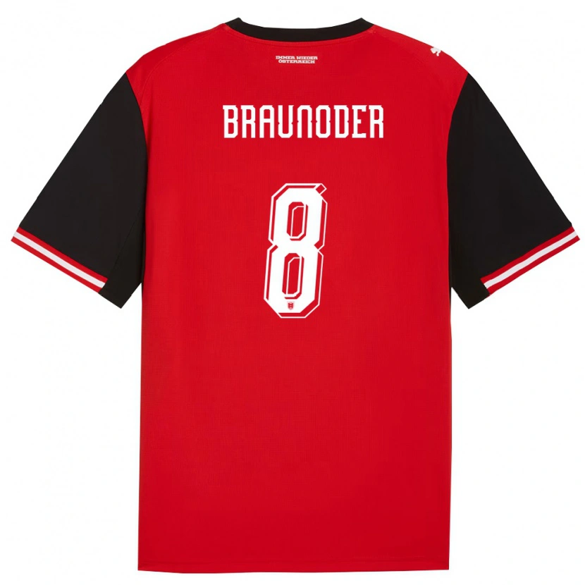 Danxen Women Austria Matthias Braunöder #8 Black White Home Jersey 26-28 T-Shirt
