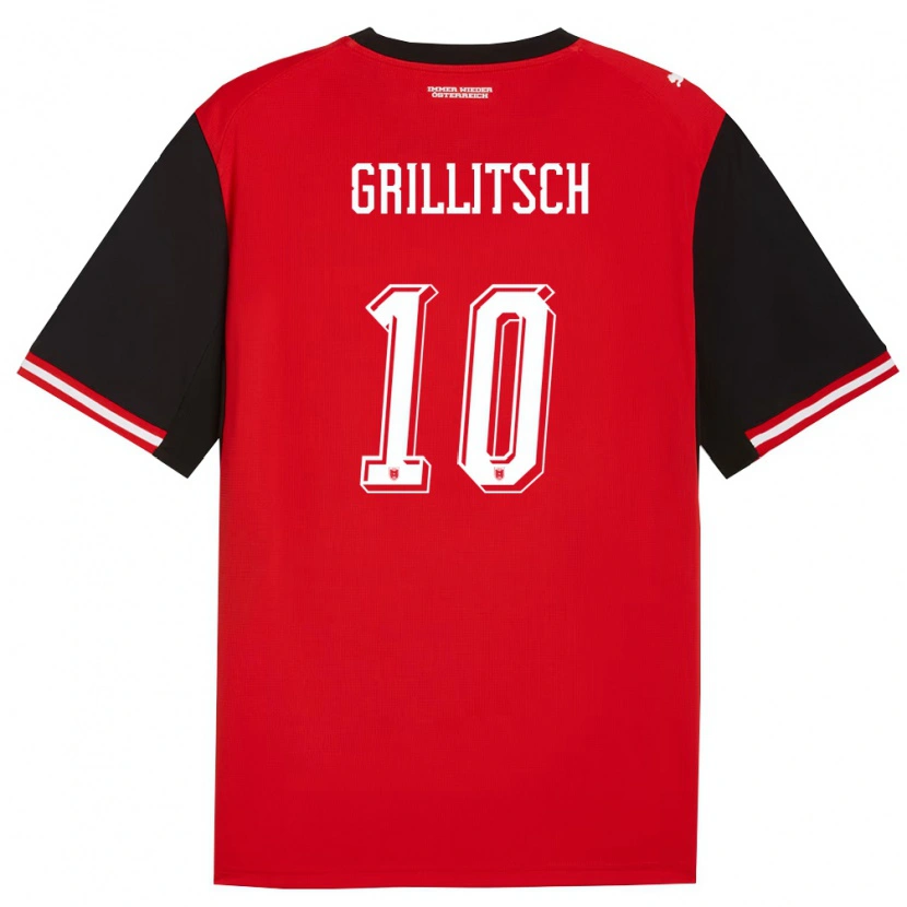 Danxen Women Austria Florian Grillitsch #10 Black White Home Jersey 26-28 T-Shirt