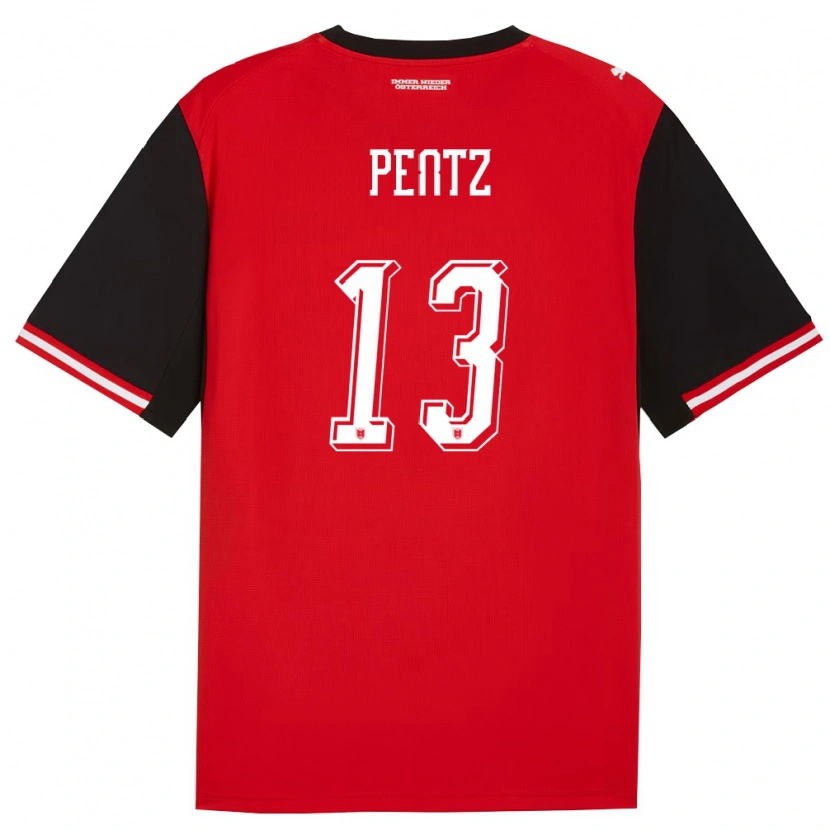 Danxen Women Austria Patrick Pentz #13 Black White Home Jersey 26-28 T-Shirt
