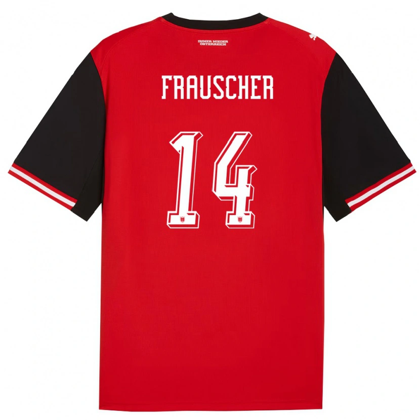 Danxen Women Austria Daniel Frauscher #14 Black White Home Jersey 26-28 T-Shirt