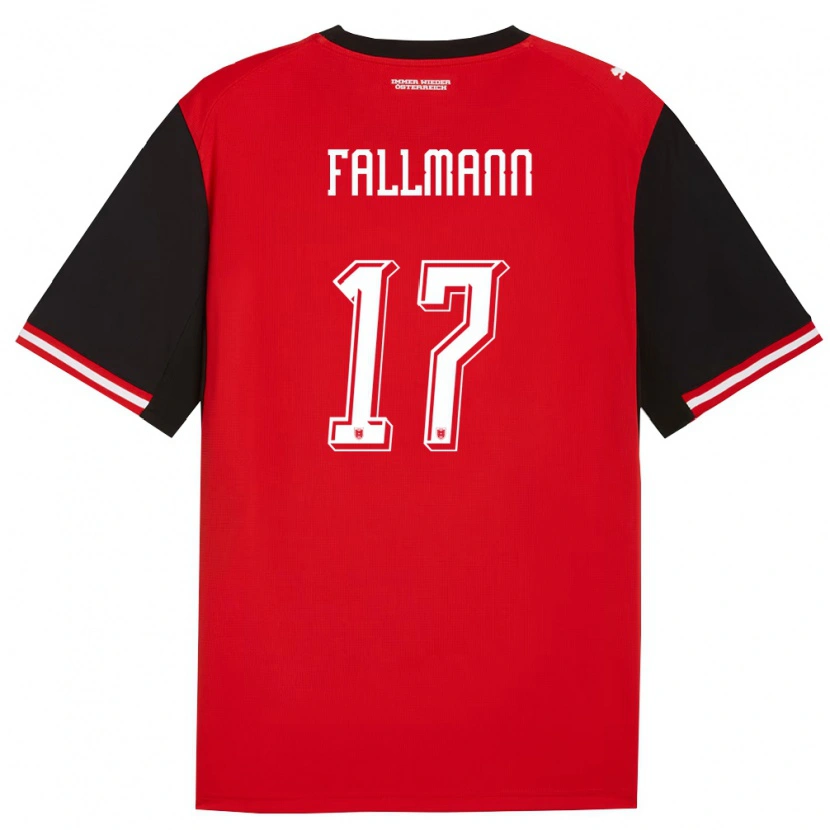 Danxen Women Austria Pascal Fallmann #17 Black White Home Jersey 26-28 T-Shirt