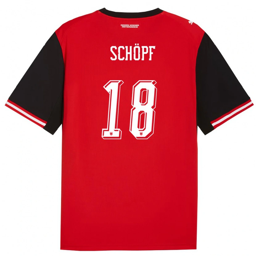 Danxen Women Austria Alessandro Schöpf #18 Black White Home Jersey 26-28 T-Shirt