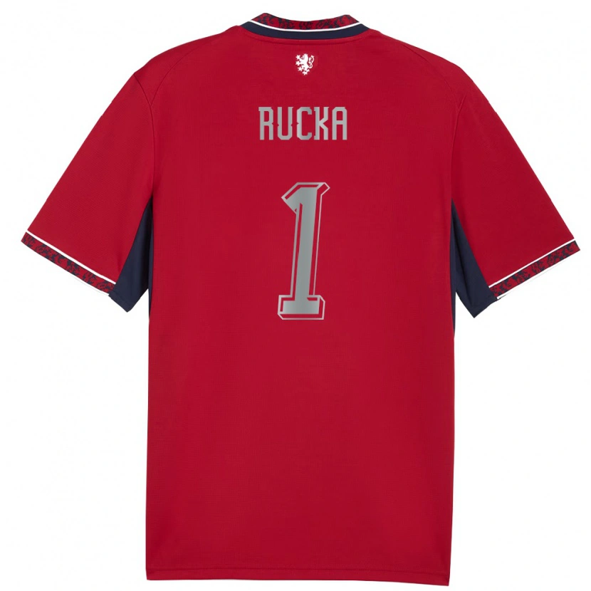 Danxen Women Czech Republic Filip Rucka #1 Red White Navy Home Jersey 26-28 T-Shirt