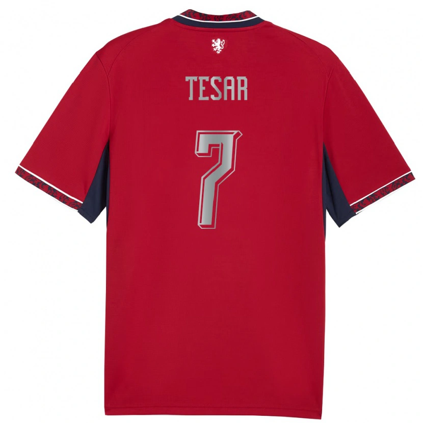 Danxen Women Czech Republic Simon Tesar #7 Red White Navy Home Jersey 26-28 T-Shirt