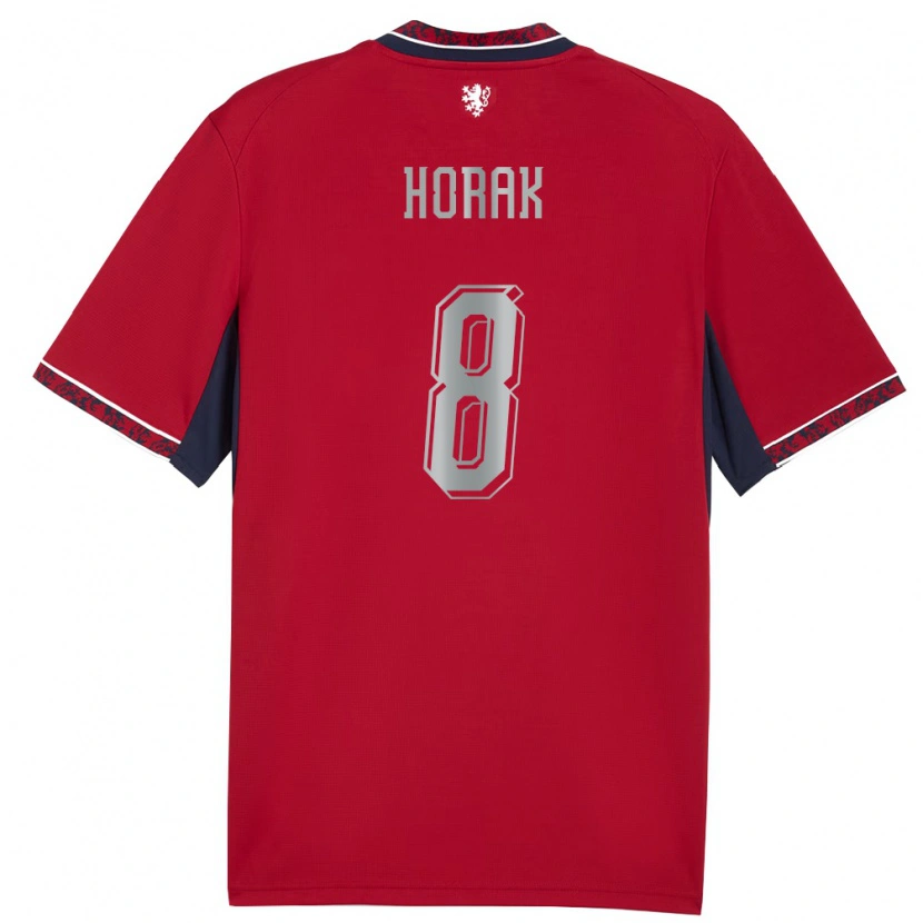 Danxen Women Czech Republic Roman Horak #8 Red White Navy Home Jersey 26-28 T-Shirt