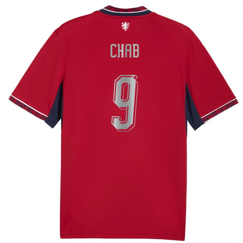 Danxen Women Czech Republic Adam Chab #9 Red White Navy Home Jersey 26-28 T-Shirt