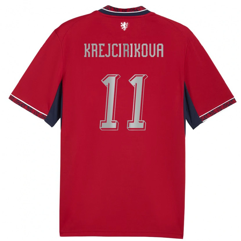 Danxen Women Czech Republic Tereza Krejčiříková #11 Red White Navy Home Jersey 26-28 T-Shirt