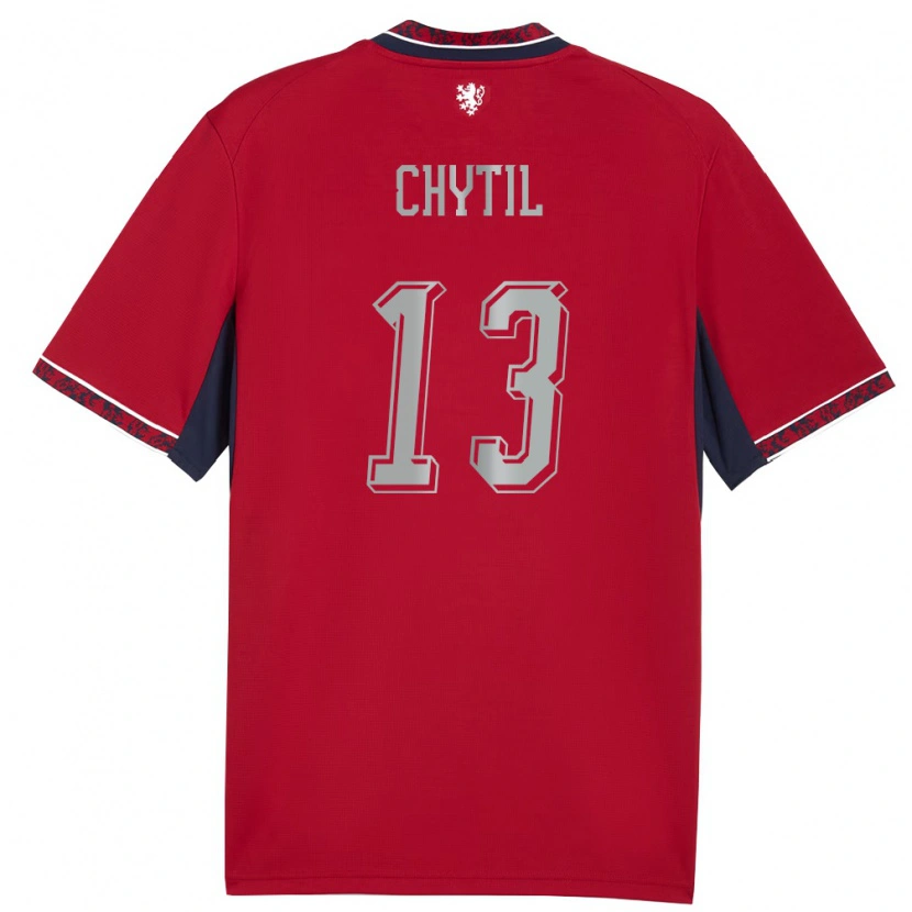 Danxen Women Czech Republic Mojmír Chytil #13 Red White Navy Home Jersey 26-28 T-Shirt