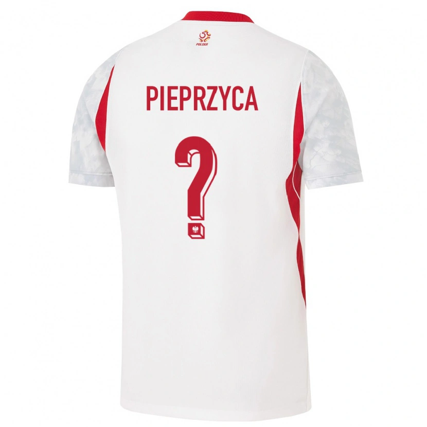 Danxen Women Poland Igor Pieprzyca #0 White Red Gray Home Jersey 26-28 T-Shirt