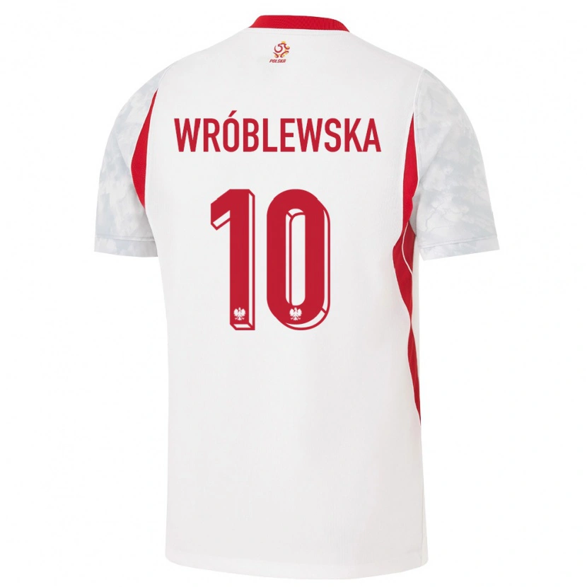 Danxen Women Poland Joanna Wroblewska #10 White Red Gray Home Jersey 26-28 T-Shirt