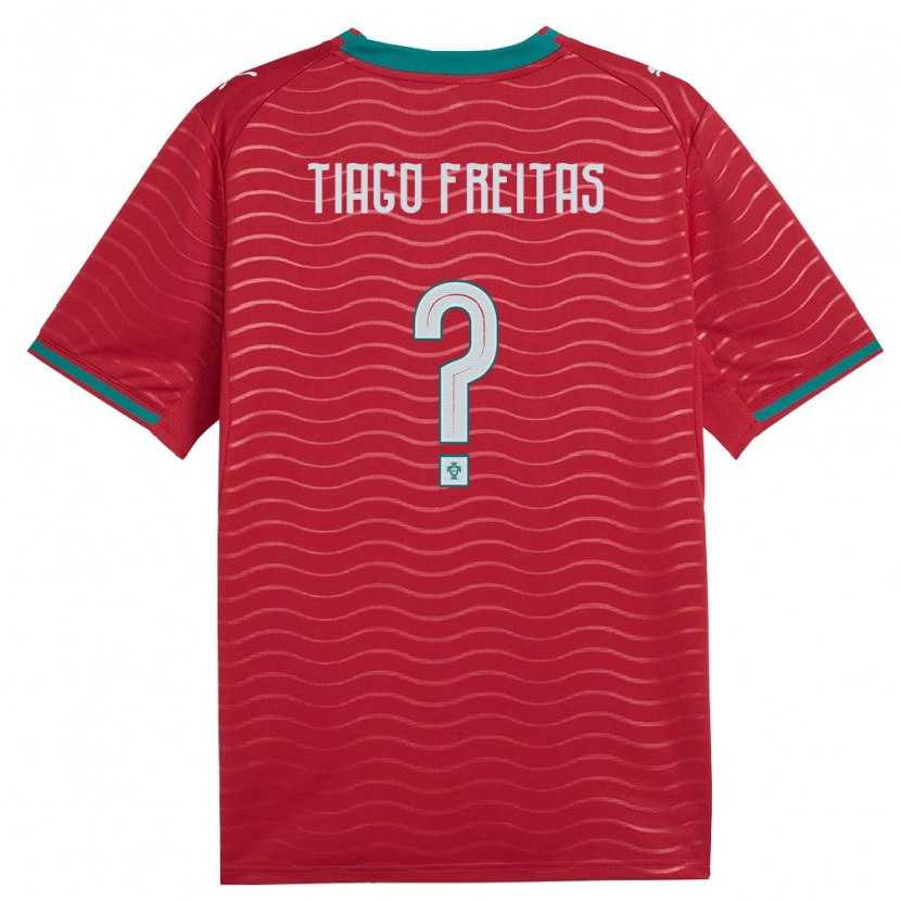 Danxen Women Portugal Tiago Freitas #0 Red Green White Home Jersey 26-28 T-Shirt